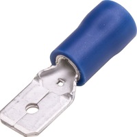 CABAC MT2-6.4D-100 Male Tab Connectors - Blue 100Pk Wire Range 1-2.5Mm Squar MALE TAB CONNECTORS
