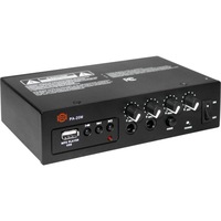 SHOW PA20M 20W Dc12v Class D Amplifier Mp3 Siren 2Xmic Aux In 2X Mic Line In, 1X Stereo Aux In
