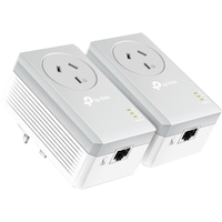 TP-LINK PA4010PKIT 600Mbps Powerline Adapter Kit Power Passthrough Data Transmission Rates Upgraded