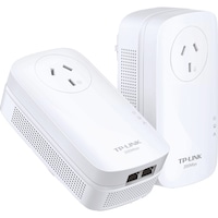 TP-LINK PA9020PKIT Gigabit Powerline Adapter Kit 2000Mbps Power Pass Av2000 Multiple Simultaneous