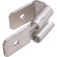 CABAC PBA6.4-50 Piggy Back Uninsulated Connector 50Pk PIGGY BACK UNINSULATED