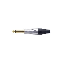 AMPHENOL PD1425 6.3Mm Pro Gold Mono Phono Plug Stylised Shell Design With Ergonomic Grip