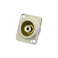 AMPHENOL PD3206 RCA D Shell Socket White Stylish Design RCA D SHELL SOCKET WHITE