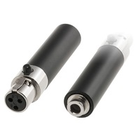 DOSS PD4934 Mini XLR 3P To 3.5Mm Converter Akg To Sennheiser 3F To 3.5F Adapts 3.5Mm Screw-Lock