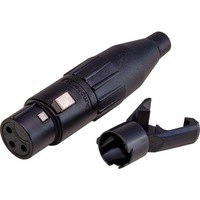 AMPHENOL PD5320 3 Pin XLR Line Socket (Ac3fb) Black Terminal Numbers Are Moulded On Both Sides of