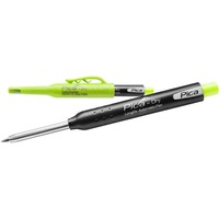 PICA DRY Pencil For Deep Holes With Sharpener Built In Writes On All Surfaces Including Dusty,