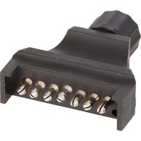 PP2050 Flat 7 Pin Trailer Plug Screw Down Terminals FLAT 7 PIN TRAILER PLUG
