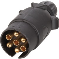 PP2052 7 Pin Large Round Trailer Plug Screw Down Terminals 7 PIN LARGE ROUND TRAILER PLUG