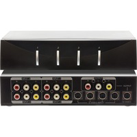 PRO2 PRO1048 4-Way AV S-Video Selector 4 In 1 Out Composite Svideo 4-WAY AV S-VIDEO SELECTOR
