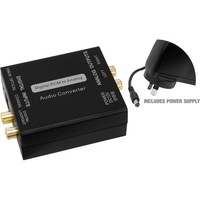 PRO2 PRO1259 Digital To Analogue Stereo Audio Converter With Loopout Digital Inputs: Toslink