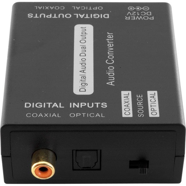PRO2 PRO1287 Dual Digital Audio Converter Optical (Toslink) and Coaxial Input Selectable Via Switch