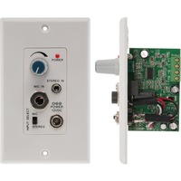 PRO2 PRO1328WP Audio Amplifier Wall Plate Microphone and Stereo Class D Decora-Style Wall Plate