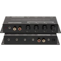 PRO2 PRO1340 4-Way Headphone Amplifier With Loop Out Loop-Out Via Both Stereo 3.5Mm and RCA Output