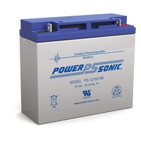 POWER SONIC PS12180NB 12V 18Amp Sla Battery Nb2 Terminal Sealed Lead Acid Size:181 X 167 X 76