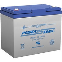 POWER SONIC PS12550 12V 55Amp Sla Battery B Terminal Sealed Lead Acid Dimensions: 230 (L) X 138 (W)