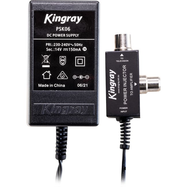 KINGRAY PSK06 14V DC 150Ma Power Supply PAL Type Suitable For Powering Masthead TV