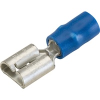 CABAC QC2-6.4DG-50 Quick Connects Blue 50Pk Wire Range 1 - 2.5Mm Squared QUICK CONNECTS BLUE 50PK