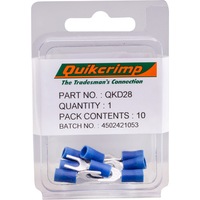QUIKCRIMP QKD28 Fs2-4 / 10Pk Flat Terminal Quickcrimp FS2-4 / 10PK FLAT TERMINAL