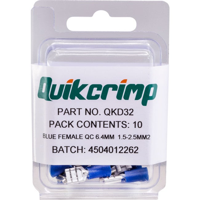 QUIKCRIMP QKD32 Qc2-6-4 / 10Pk Quick Connect Quickcrimp QC2-6-4 / 10PK QUICK CONNECT