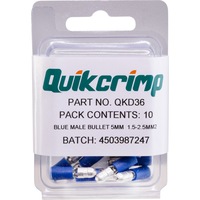 QUIKCRIMP QKD36 Mbc2 / 10Pk Bullet Terminal Quickcrimp MBC2 / 10PK BULLET TERMINAL
