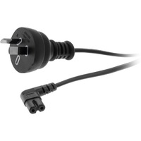 DOSS R720AC 240V Ac Mains To Figure 8 - 2M Iec C7 Fig8 Right Angle Black Fitted With a Right-Angle