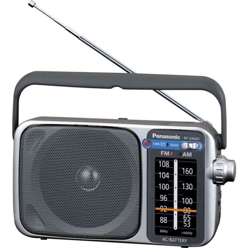 RF2400D PANASONIC AM/ FM Portable Radio Ac/ DC Panasonic RF2400DGNS 10Cm Dynamic Speaker AM