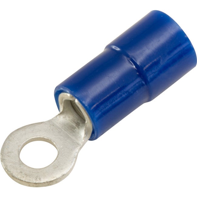 CABAC RT2-3K-20 Ring Terminals Blue 3Mm Stud 20Pk Wire Range 1-2.5Mm Square RING TERMINALS BLUE