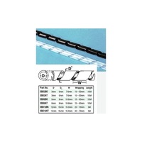 CABAC SBK12NT 12Mm Spiral Cable Wrap 5Mt Natural / Clear Internal : 12Mm 12MM SPIRAL CABLE WRAP