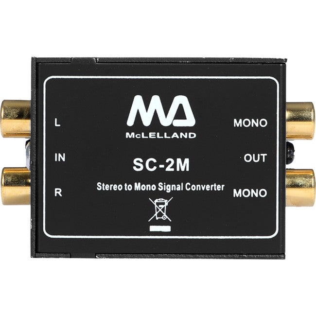 SC2M MCLELLAND Stereo To Mono Audio Converter Passive 1X Stereo Input To 2X Mono Outputs STEREO TO