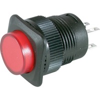SP4045 Momentry Red LED Push Button Switch Both Have Red LEDs Behind a Red Diffused Actuator