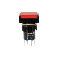SP4075 Ip65 On /Off Red Push Button 250Vac 5Amp Dpdtand Illumination Ip65 Rated IP65 ON /OFF RED