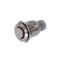 SP4130 Ip67 Metal Push Button - Red On/ Off- 3Amp @ 250Vac Spdt Ip67 Rated For Industrial Use or