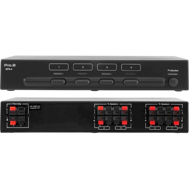 4 way speaker switch box
