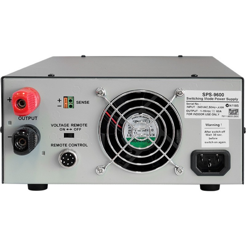 SPS9600G MANSON 60Amp 115V DC Power Supply Bench Top Dark Grey Total Max. Continuous Output