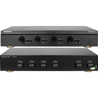 MCLELLAND SS24V 4-Way Premium Speaker Selector and Volume Control 150W 2 Amp 4 Zone Dual Amplifier