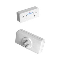 SANSAI STV2009 Double Aus To Single Usa Canada Travel Adapter Surge Surge Protected DOUBLE AUS TO