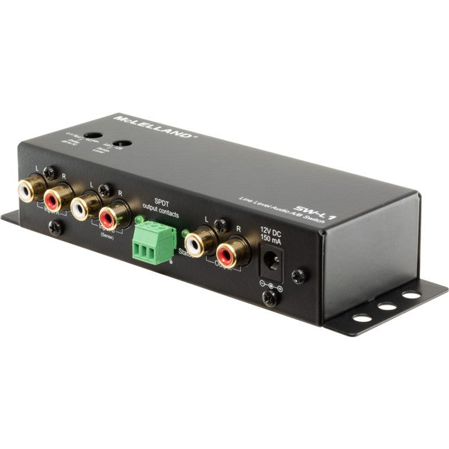 MCLELLAND SW-L1 Line Level Audio Ab Switch Box Upto 24V Spdt Relay Output Delay Switch From 0.5