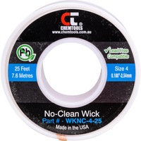 CHEMTOOLS SWNC4L 2.5Mm X 7.5M Soder Wick Braid #4 Blue No Clean 2.5MM X 7.5M SODER WICK
