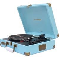 MBEAT TR96BLU Vintage Turntable With Bt Blue Woodstock Ii