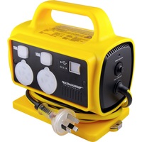 ULTRACHARGE UR1005RU 5X10a Rcd Portable Power Block 10A Plug & 2 X USB 2.1A 5X 10A Sockets 5X10A