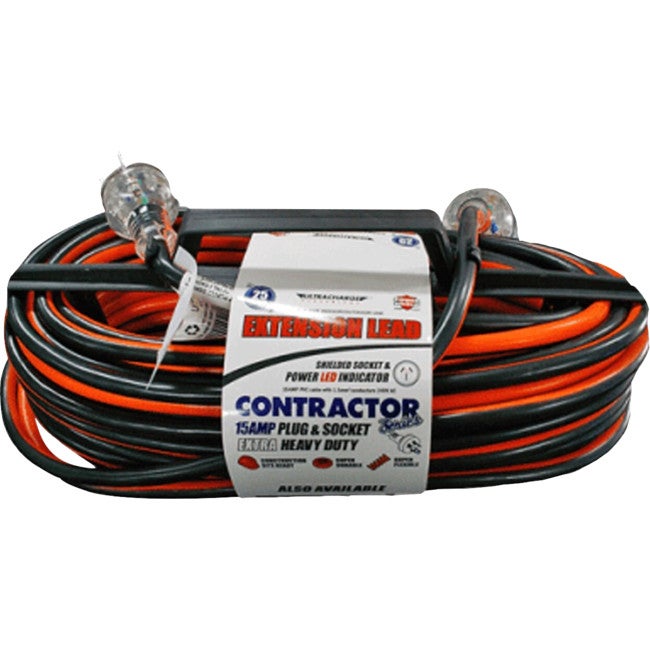 ULTRACHARGE UR25010C 10M 15A Heavy Duty Contractor Extension Lead