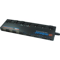 MBEAT USBM43HUB 7 Port USB 3.0 & 2.0 Hub With Individual Switch Individual Power Switch To