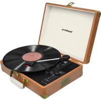 MBEAT USBTR128 Retro USB Turntable Recorder Bluetooth Retro Turntable Supports 33/45/78 Rpm Vinyl