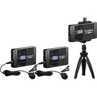 COMICA WS60COMBO UHF Wireless Microphone Dual Transmitter and Receiver Specifically Designed For