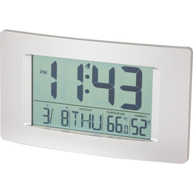 DIGITECH XC0225 LCD Clock With Temperature Calendar Huge 194X110mm LCD Display LCD CLOCK WITH