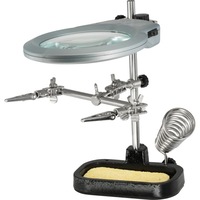 ZD10MB Helping Hand Soldering Stand With Magnifier & LED Light Ideal For Soldering Work or Model