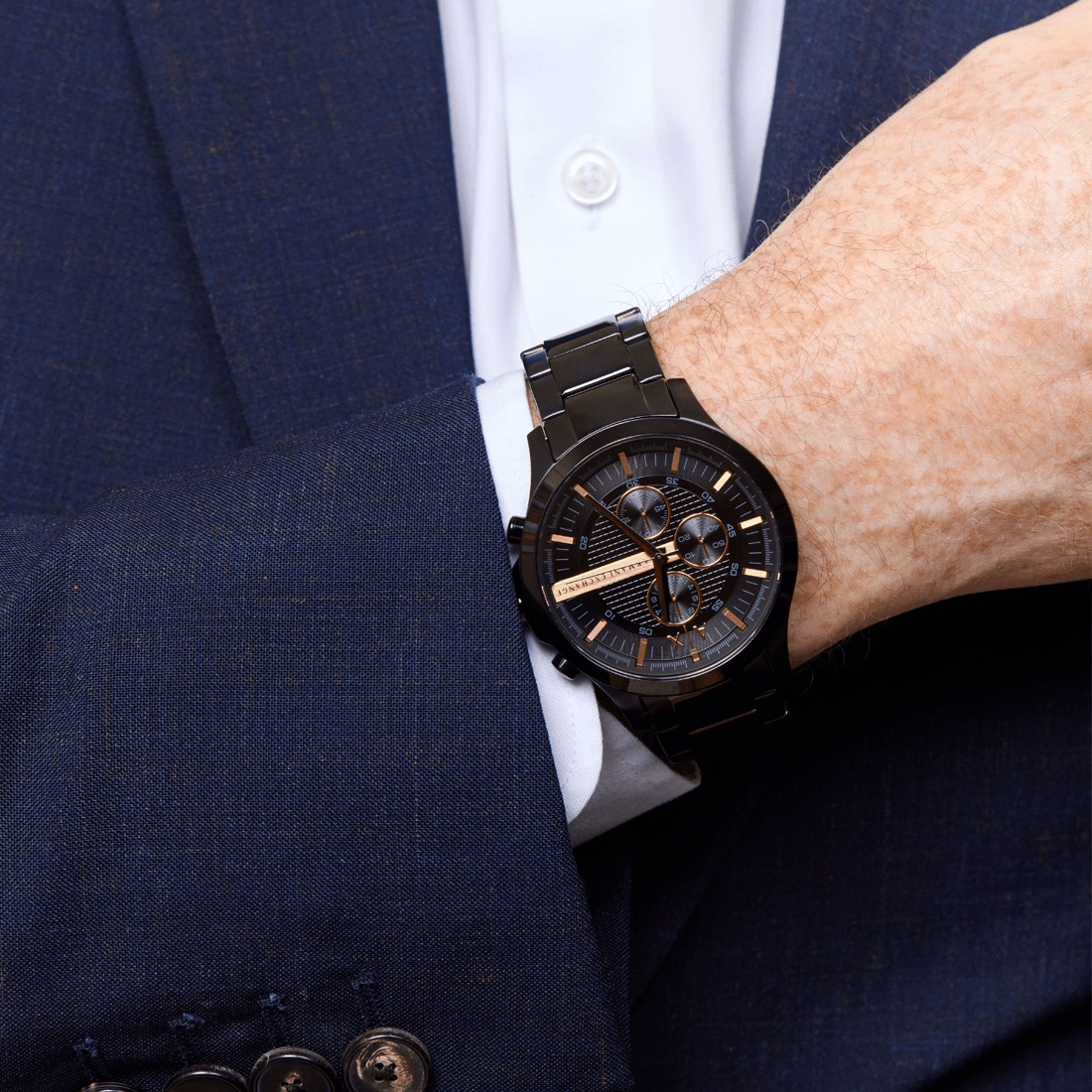 mens armani exchange chronograph watch ax2164