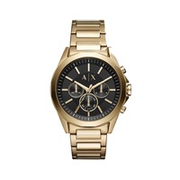 Armani Exchange Drexler Watch AX2611 Stainless Steel Date 723763259507 Yellow Gold