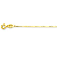 Bevilles 9kt Yellow Gold 40cm Chain Necklace
