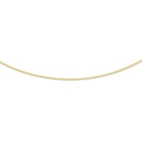 Bevilles Curb Necklace 9ct Yellow Gold 45cm